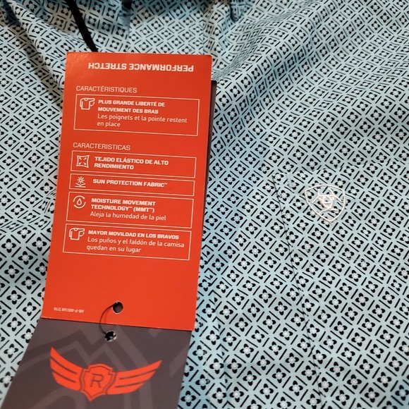 NWT Ariat Men's Performance Stretch Medium Long Sleeve Shirt Button Down Western - Picture 6 of 12